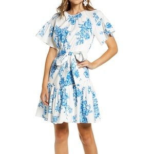 Rachel Parcell Ruffle Front Tie Dress